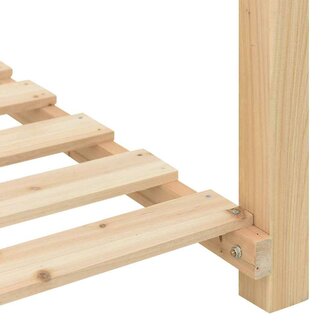 Tuin Bloempot Beige 111 x 37 x 76.5 cm Massief vurenhout 9