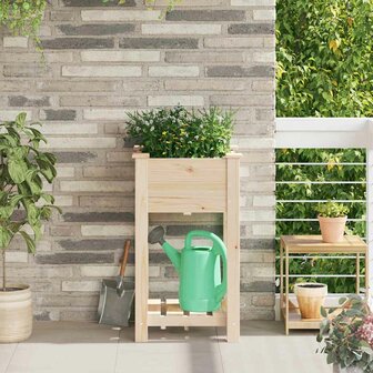 Tuin Bloempot Beige 45 x 45 x 76.5 cm Massief vurenhout 1