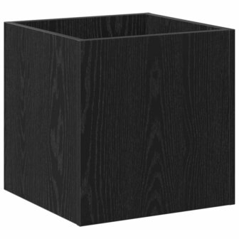Bloempot Box Zwart eiken 40 x 40 x 40 cm Bewerkt hout 2