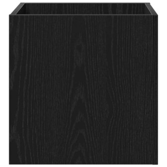 Bloempot Box Zwart eiken 40 x 40 x 40 cm Bewerkt hout 6