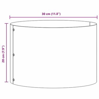 Tuin Bloempot Zilver 30 x 30 x 20 cm Gegalvaniseerd staal 9