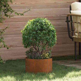 Tuin Bloempot Bruin 30 x 30 x 20 cm Cortenstaal 1