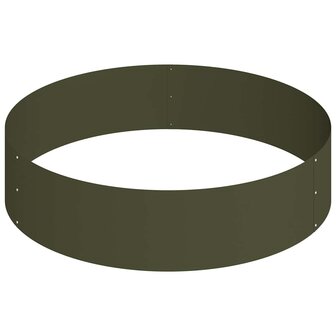 Tuin Bloempot Olijfgroen 90 x 90 x 20 cm Staal 5