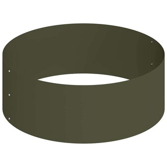 Tuin Bloempot Olijfgroen 90 x 90 x 20 cm Staal 6