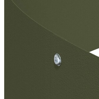 Tuin Bloempot Olijfgroen 90 x 90 x 20 cm Staal 9