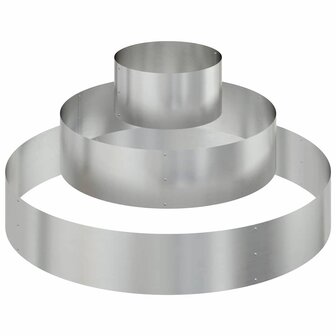 Tuin Bloempot Zilver 120 x 120 x 20 cm Gegalvaniseerd staal 2