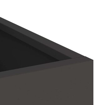 Tuin Bloempot Zwart 50 x 32 x 40 cm Koudgewalst staal 7