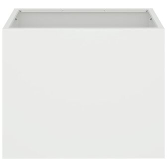 Tuin Bloempot Wit 50 x 32 x 40 cm Koudgewalst staal 5