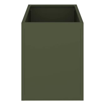 Tuin Bloempot Olijfgroen 50 x 32 x 40 cm Koudgewalst staal 6