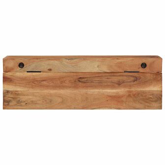Kapstok met plank Bruin 73 x 19 x 23 cm Massief acaciahout 6