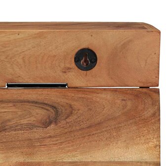 Kapstok met plank Bruin 73 x 19 x 23 cm Massief acaciahout 9