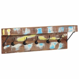 Kapstok met plank Bruin 73 x 19 x 23 cm Massief gerecycled hout 1