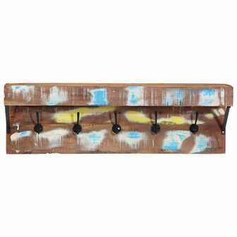 Kapstok met plank Bruin 73 x 19 x 23 cm Massief gerecycled hout 4