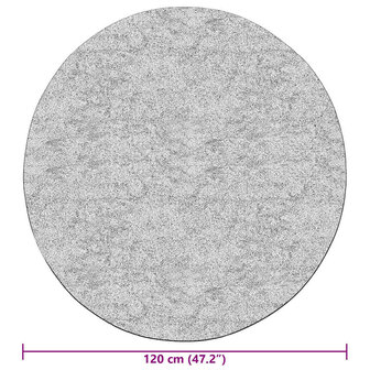 Vloerkleed wasbaar anti-slip &oslash;120 cm lichtbeige 5