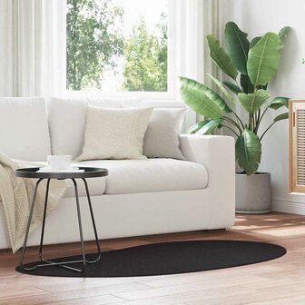 Tapijt Zwart 80 x 150 cm Polyester 1