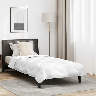 Dekbed met Kussen Anders 2 pcs Wit 155 x 220 cm Microfibre 1