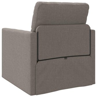 Vloerslaapbank met kussen Taupe 74 x 77 x 81 cm Stof 7