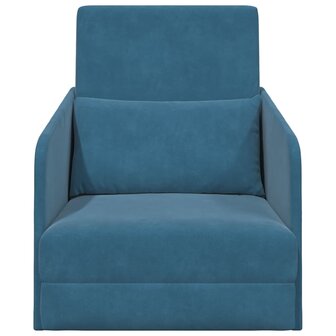 Slaapbank Blauw 65 x 80 x 83 cm Fluweel 5