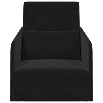 Slaapbank Zwart 65 x 80 x 83 cm Fluweel 5