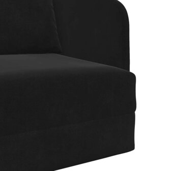 Slaapbank Zwart 65 x 80 x 83 cm Fluweel 9