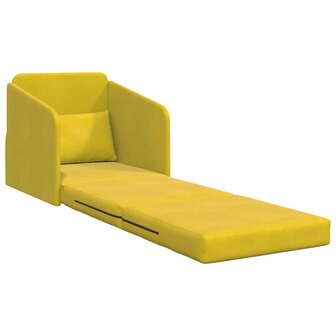 Slaapbank Geel 65 x 80 x 83 cm Fluweel 4