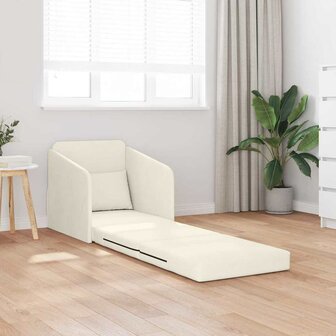 Slaapbank Cr&egrave;me 65 x 80 x 83 cm Fluweel 3