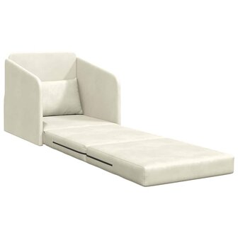 Slaapbank Cr&egrave;me 65 x 80 x 83 cm Fluweel 4