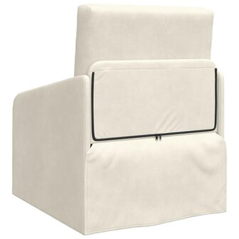 Slaapbank Cr&egrave;me 65 x 80 x 83 cm Fluweel 7
