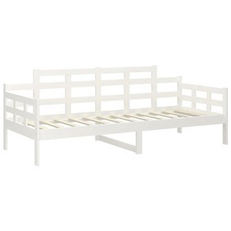 Slaapbank massief grenenhout wit 80x200 cm 4