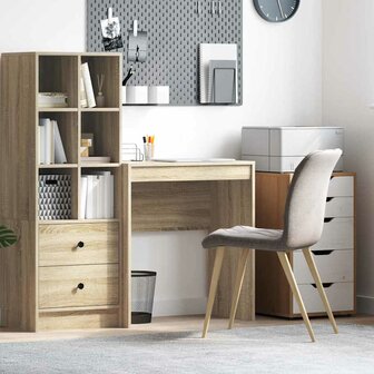 Bureau Sonoma eiken 70 x 40 x 76 cm Bewerkt hout 1