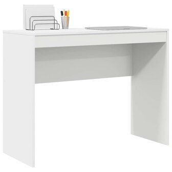 Bureau Wit 100 x 40 x 76 cm Bewerkt hout 3