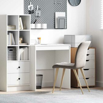 Bureau Wit 70 x 50 x 76 cm Bewerkt hout 1