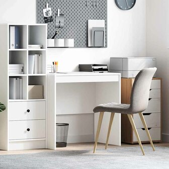 Bureau Wit 80 x 50 x 76 cm Bewerkt hout 1