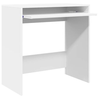 Bureau met plank met opslag Wit 77,5 x 43 x 79 cm Bewerkt hout 5