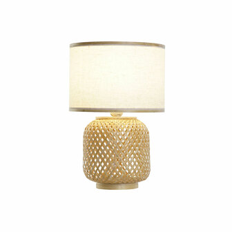 Bureaulamp DKD Home Decor Bruin Natuurlijk Bamboe 50 W 220 V 26 x 26 x 39 cm 5