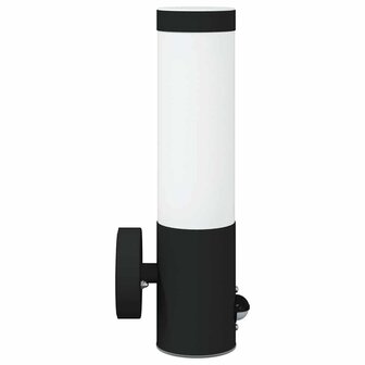 Buitenwandlampen 2 pcs Zwart 12 x 7.5 x 29 cm Roestvrij staal 6