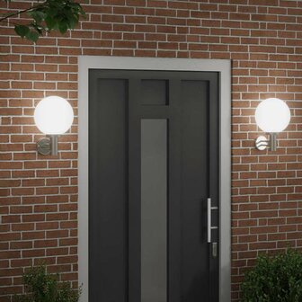 Buitenwandlampen 2 pcs Zilver 28 x 25 x 38 cm Roestvrij staal 3
