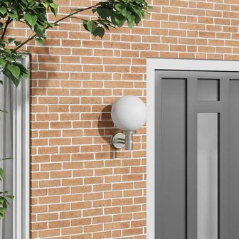 Buiten Wandlamp Zilver 28 x 25 x 38 cm Roestvrij staal 1