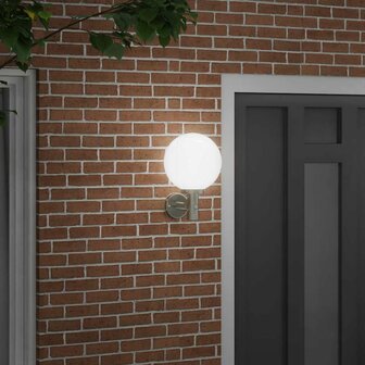 Buiten Wandlamp Zilver 28 x 25 x 38 cm Roestvrij staal 3