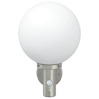 Buiten Wandlamp Zilver 28 x 25 x 38 cm Roestvrij staal 4