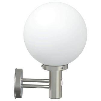 Buiten Wandlamp Zilver 28 x 25 x 38 cm Roestvrij staal 5