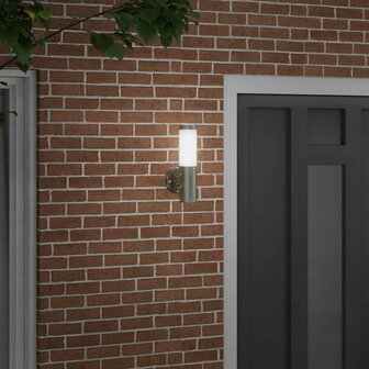 Buiten Wandlamp Zilver 15 x 7.5 x 33 cm Roestvrij staal 3