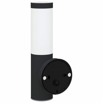 Buiten Wandlamp Zwart 15 x 7.5 x 33 cm Roestvrij staal 6
