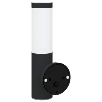 Buiten Wandlamp Zwart 15 x 7.5 x 33 cm Roestvrij staal 6