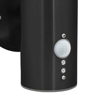 Buiten Wandlamp Zwart 15 x 7.5 x 33 cm Roestvrij staal 9
