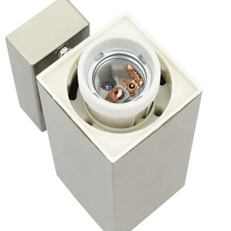 Buitenwandlamp Zilver 10.5 x 6 x 35 cm Roestvrij staal 8
