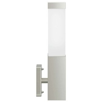 Buitenwandlampen 2 pcs Zilver 10.5 x 6 x 35 cm Roestvrij staal 6