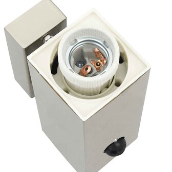 Buitenwandlamp Zilver 10.5 x 6 x 35 cm Roestvrij staal 8