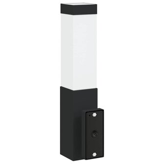 Buitenwandlampen 2 pcs Zwart 10.5 x 6 x 35 cm Roestvrij staal 7