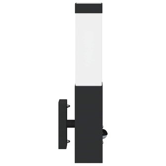 Buitenwandlampen 2 pcs Zwart 10.5 x 6 x 35 cm Roestvrij staal 6